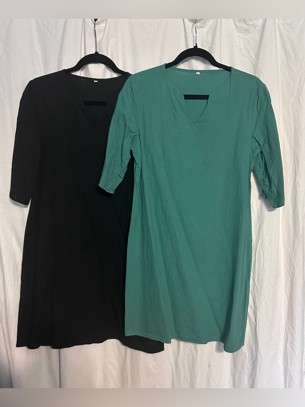 2 dresses! Women’s black midi dress & green midi dress! 2/$10